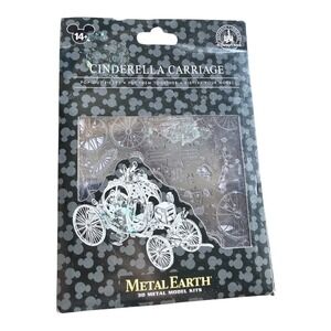 Disney Metal Earth Cinderella Carriage 3D Model Kit Disney Parks Silver NIB